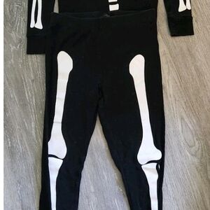 Skeleton Print Kids Pajama Set